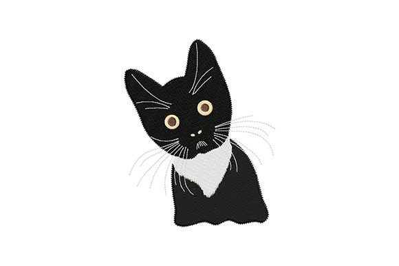 Cute Black Kitten: A Seasonal Embroidery Review