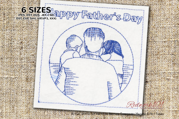Father’s Day Girl and Boy Redwork Review
