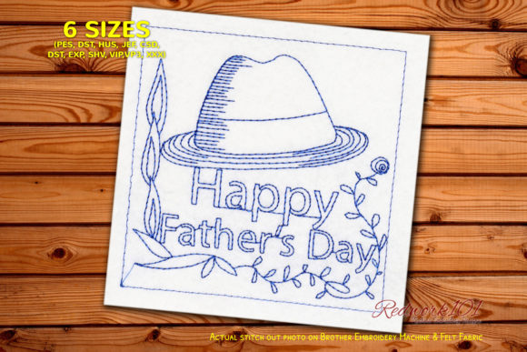 Reviewing Fathers Day Hat Redwork for Boutique Sweatshirts